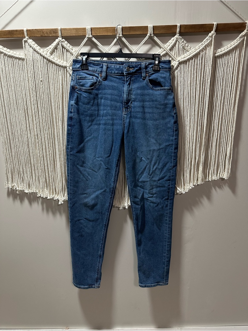 American Eagle Outfitters Women's High-Rise Slim Jeans in Blue